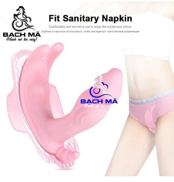  Bướm dương vật giả rung kích thích điểm G không dây điều khiển từ xa 