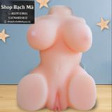  Búp bê bán thân mini ngực to mông cong silicon mềm mịn 0,5kg 