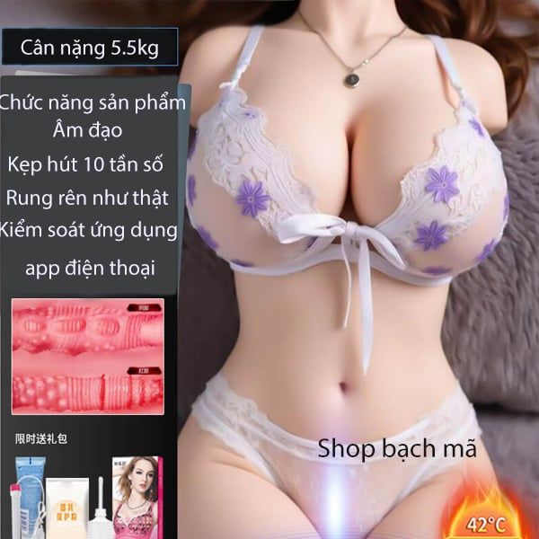  Búp bê tình dục âm đạo co bóp kẹp hút rung rên nhiệt 5.5kg 