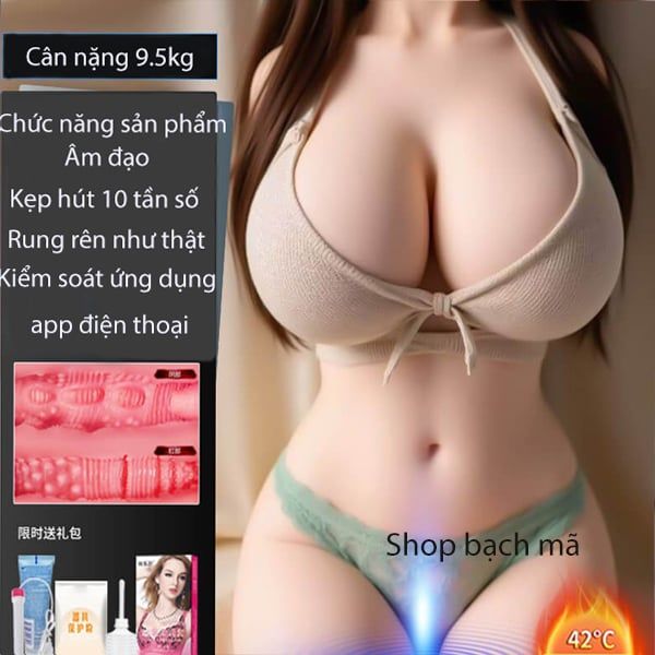  Búp bê tình dục âm đạo co bóp kẹp hút rung rên nhiệt 9.5kg 