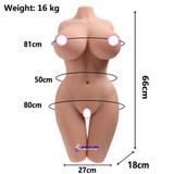  Búp bê tình dục bán thân âm đạo 4D như thật Silicon cao cấp 
