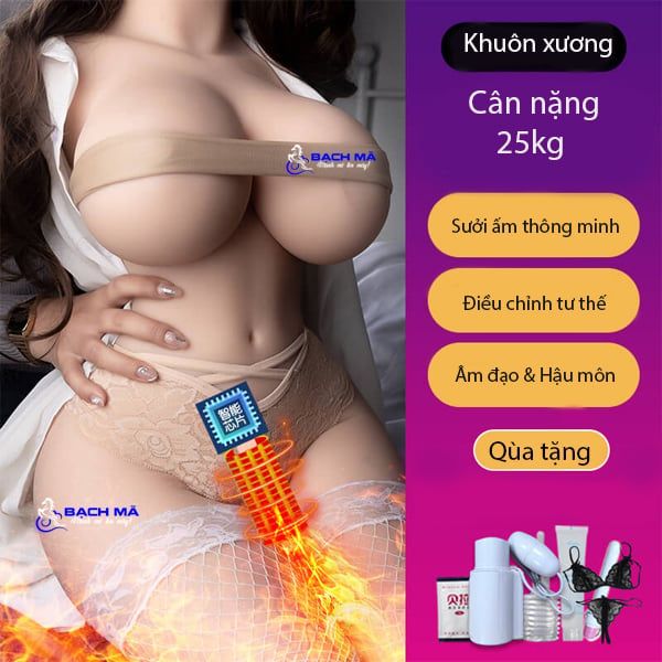  Búp bê tình dục bán thân khớp xương tùy chỉnh sưởi ấm thông minh 25kg 