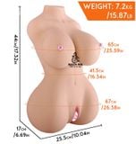  Búp bê tình dục bán thân Silicon cao cấp màu da sáng mịn gợi cảm 