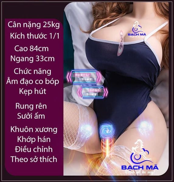  Búp bê tình dục silicon bán thân 1/1 bằng người thật có lông 