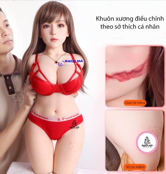  Búp bê tình dục silicon nửa thân có đầu cho nam giá rẻ 