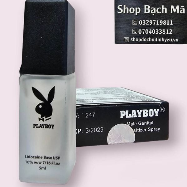  Chai xịt chống xuất tinh sớm cho nam Play Boy Đen chai 5ml 