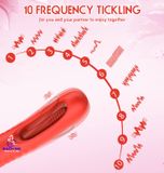  Chày rung tình yêu 2 đầu kèm lưỡi rung 10 tần số cao cấp 