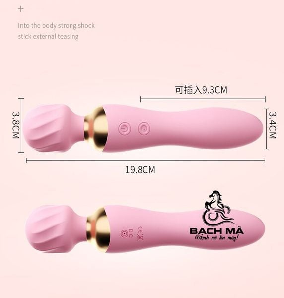  Chày rung tình yêu 2 đầu massage rung 12 tần số giá rẻ 