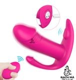 Chip rung 2 đầu dương vật thanh kích hậu môn điều khiển từ xa 
