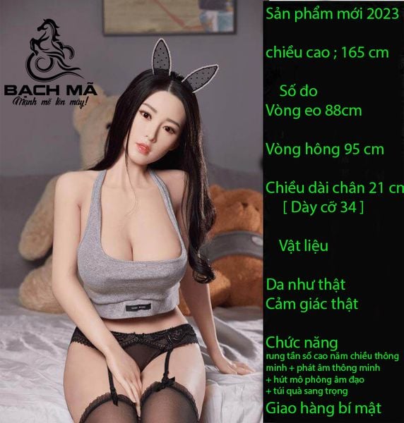  Búp bê tình dục bơm hơi cao cấp cao 1m65 - Cô nàng gợi cảm 