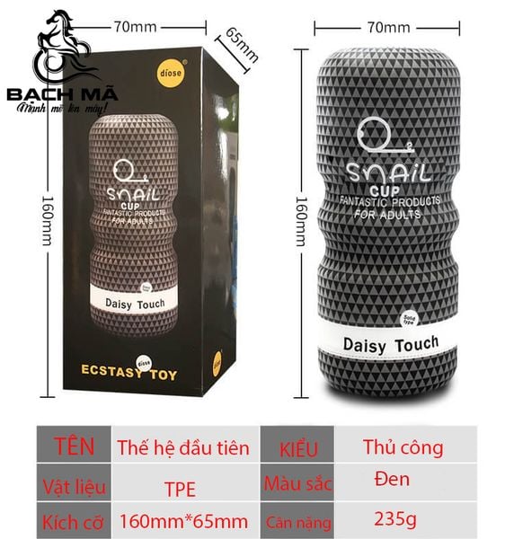  Cốc thủ dâm giá rẽ Snail tự sướng cho nam màu đen 