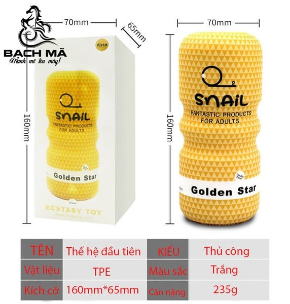  Cốc thủ dâm giá rẽ Snail tự sướng cho nam màu vàng 