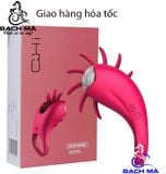  Vòng đeo dương vật kết hợp lưỡi liếm massage âm vật G-spot rung 10 chế độ 