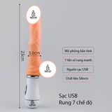  Dương vật giả cầm tay rung đa chế độ giá rẻ dùng sạc USB 