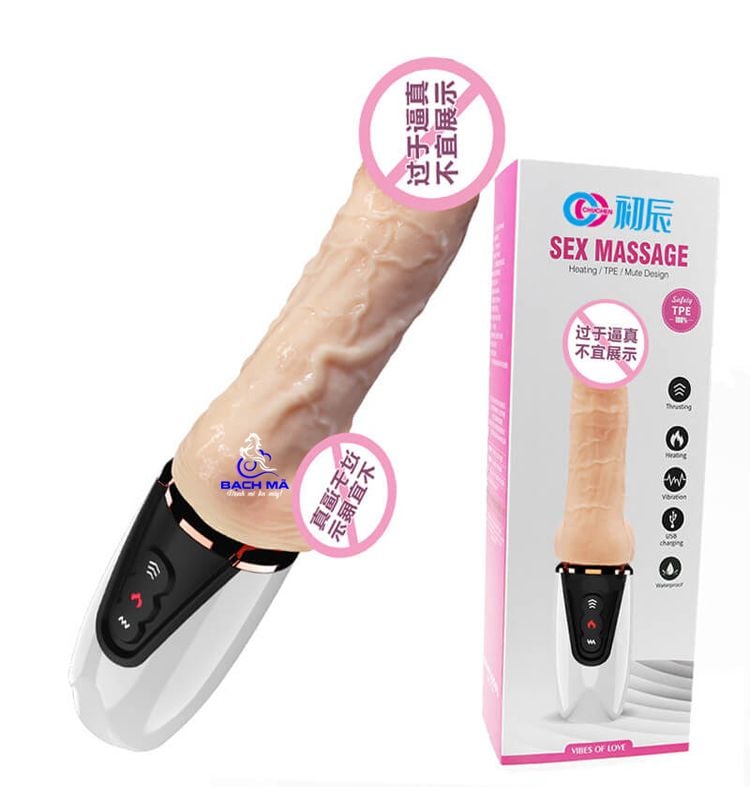  Dương vật giả cầm tay rung thục nhiệt cao cấp 7 tần số 