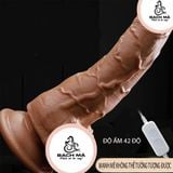  Dương vật giả có đế rung xoay thụt 7 tần số có nhiệt ấm nóng 