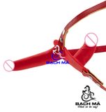  Dương vật đôi đặc ruột có dây đeo cho les 
