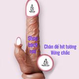  Dương vật giả giống thật cầm tay có đế gắn tường rung thụt 