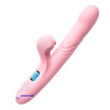  Dương vật giả silicon rung thụt hút nhiệt ấm nóng 