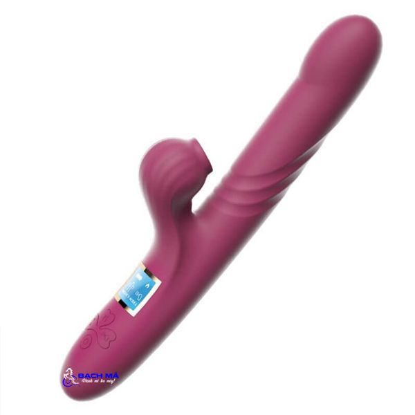  Dương vật giả silicon rung thụt hút nhiệt ấm nóng 