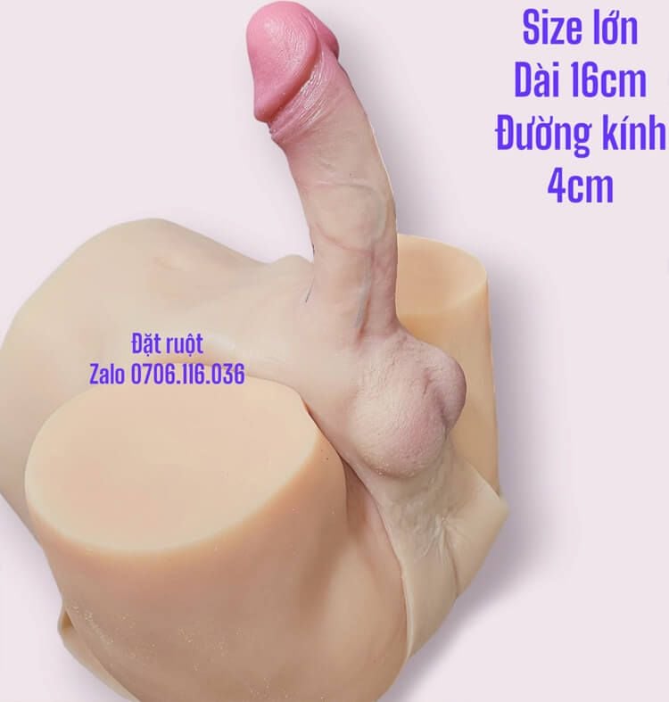  Dương vật giả size lớn đặc ruột liền quần Silicon cao cấp 