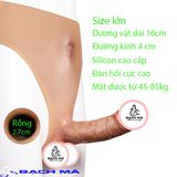  Dương vật giả size lớn rỗng ruột liền quần silicon cao cấp cho nam 