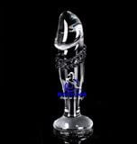  Dương Vật Giả Thủy Tinh Trong Suốt Crystal Cầm Tay Gai Mềm Size Lớn 