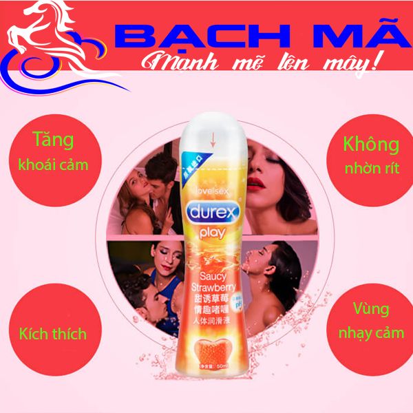  Gel bôi trơn Durex Play hương dâu tăng khoái cảm cho nữ 