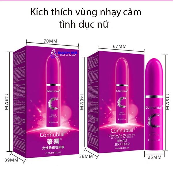  Gel bôi trơn tăng khoái cảm cho nữ connubial dòng cao cấp 