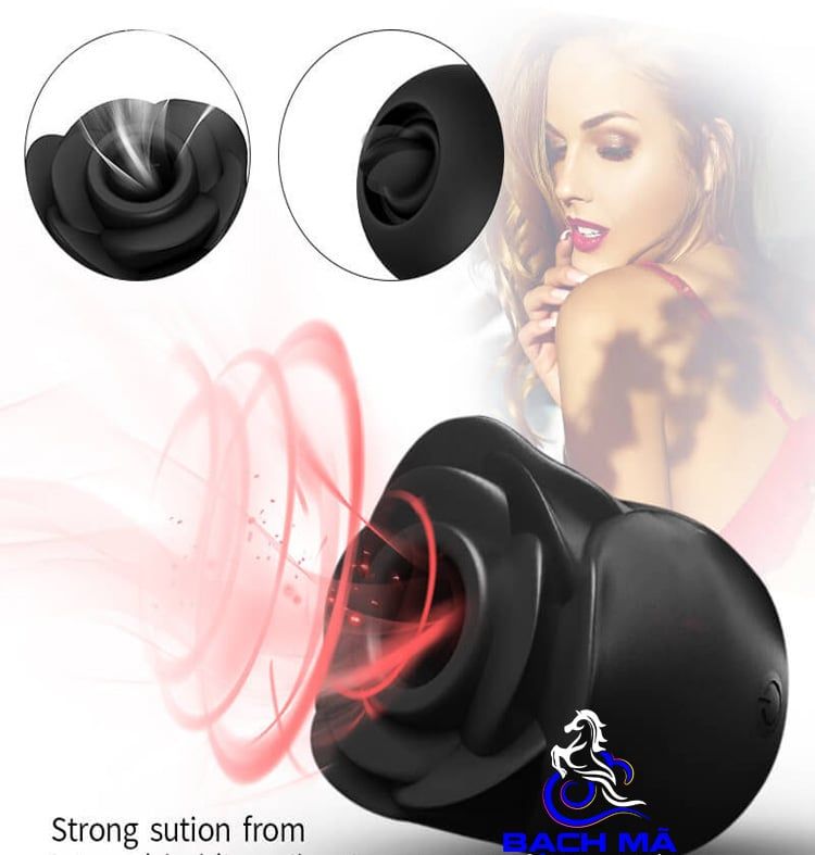  Máy rung hút kích thích nữ hoa hồng chính hãng 