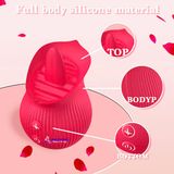  Máy rung lưỡi liếm điềm G đầu hoa hồng cao cấp 12 chế độ rung 