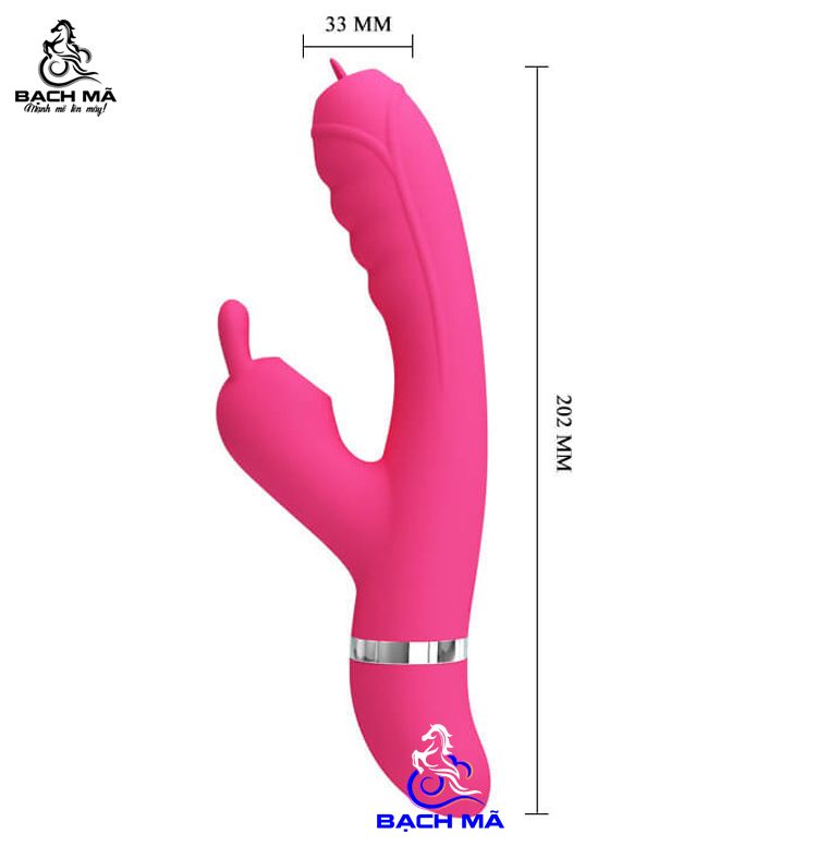  Máy rung Pretty Love Phoenix 2 đầu kèm lưỡi liếm và rung hút 