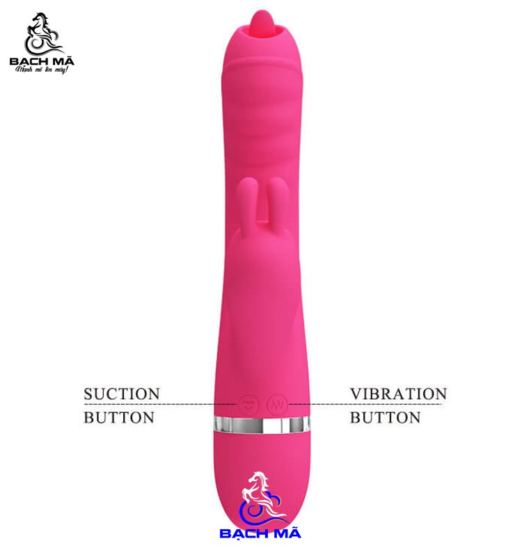 Máy rung Pretty Love Phoenix 2 đầu kèm lưỡi liếm và rung hút 