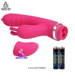  Máy rung Pretty Love Phoenix 2 đầu kèm lưỡi liếm và rung hút 