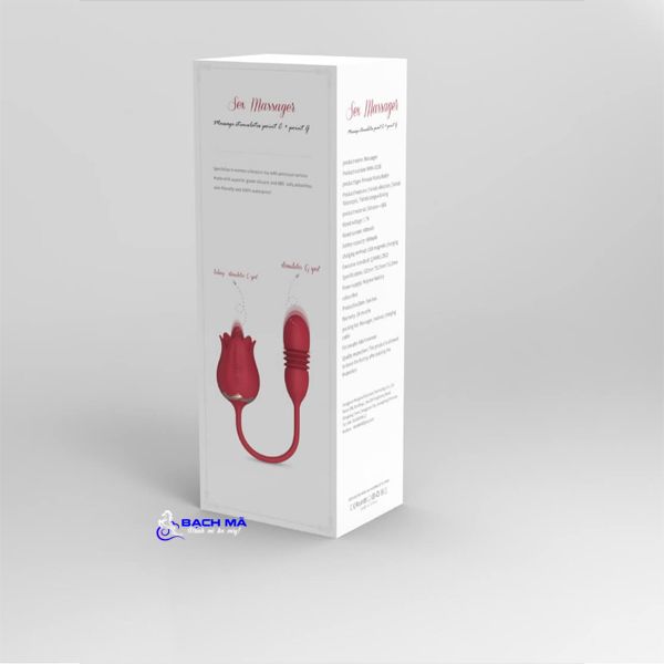  Máy rung tình yêu hoa hồng rung thụt lưỡi liếm massage điểm G 