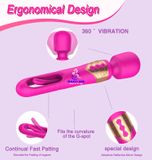  Máy sextoy 2 đầu tự động rung ngón tay tỏa nhiệt 10 chế độ 