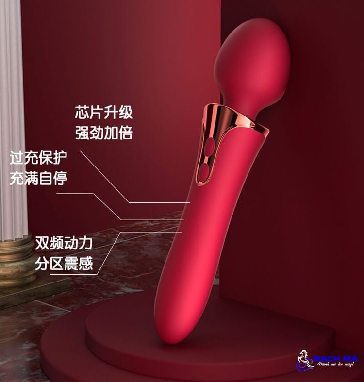  Máy sextoy thủ dâm cho nữ 2 đầu tự động tỏa nhiệt cao cấp 