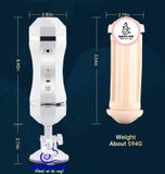  Máy thủ dâm cho nam Snail 2 đầu rung rên hút có đế hít tường 