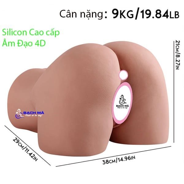  Mông giả nguyên khối 9kg âm đạo 4D như thật Silicon cao cấp 