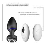  Phích cắm hậu môn silicon cao cấp điều khiển từ xa remote 