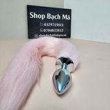  Phích cắm sextoy hậu môn trái tim inox đuôi cáo giá rẻ 