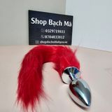  Phích cắm sextoy hậu môn trái tim inox đuôi cáo giá rẻ 