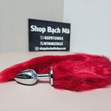  Phích cắm sextoy hậu môn trái tim inox đuôi cáo giá rẻ 