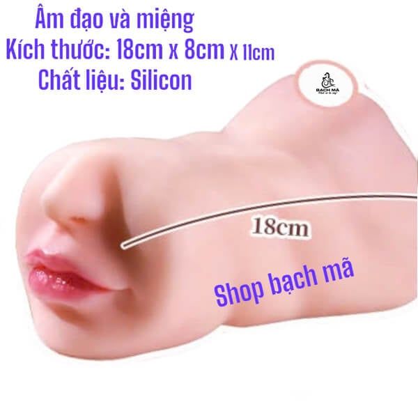  Sextoy cầm tay 2 đầu âm đạo giả và miệng bú mút giá rẻ 