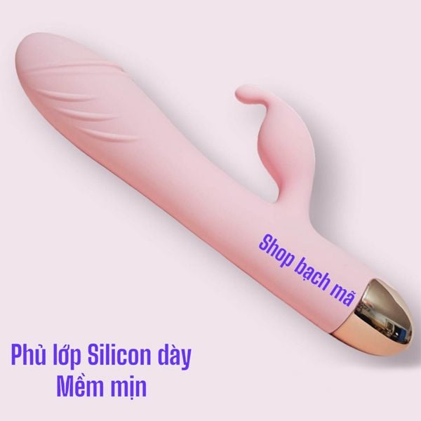  Sextoy cầm tay mini rung tai thỏ ngoáy dương vật 10 chế độ 