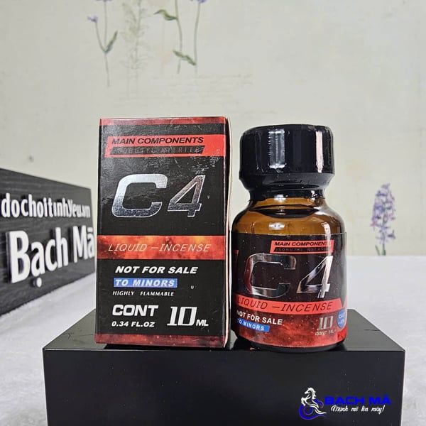  Thuốc hít tăng khoái cảm cực mạnh cho nam và nữ Popper C4 đỏ 