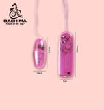  Trứng rung giá rẽ mini 1 đầu có dây màu đen trong suốt 