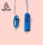  Trứng rung giá rẽ mini 1 đầu có dây màu đen trong suốt 