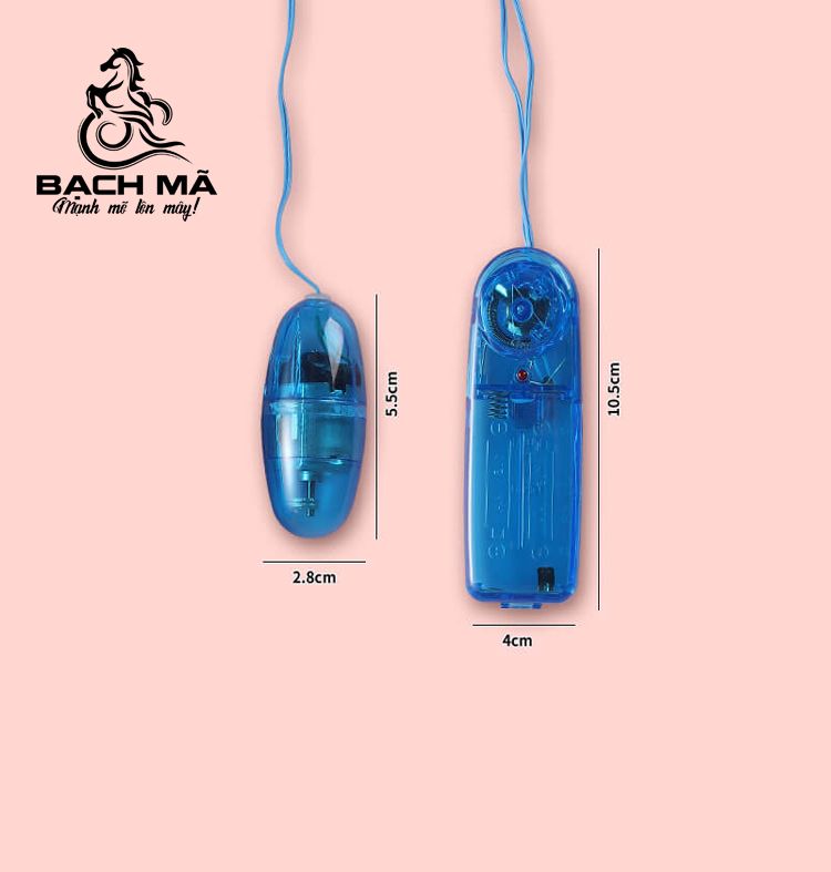  Trứng rung giá rẽ mini 1 đầu có dây màu đen trong suốt 