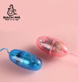  Trứng rung giá rẽ mini 1 đầu có dây màu xanh trong suốt 